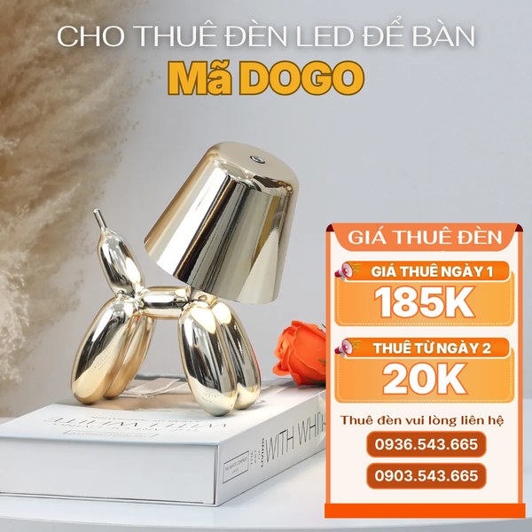 Cho Thuê Đèn Led Để Bàn Mã DOGO | Chạm Cảm Ứng | Điều Chỉnh Độ Sáng