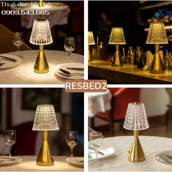 Cho Thuê Đèn Trang Trí Bàn Tiệc Mã RESBED2