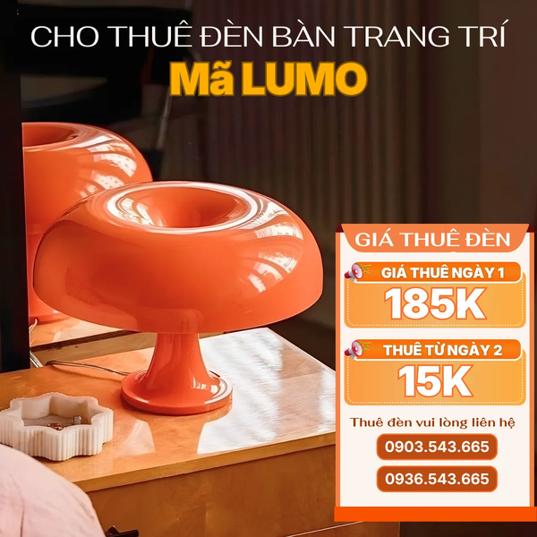 Cho Thuê Đèn Bàn Decor LUMO | Điều Chỉnh Ánh Sáng | Quay Phim, Chụp Ảnh