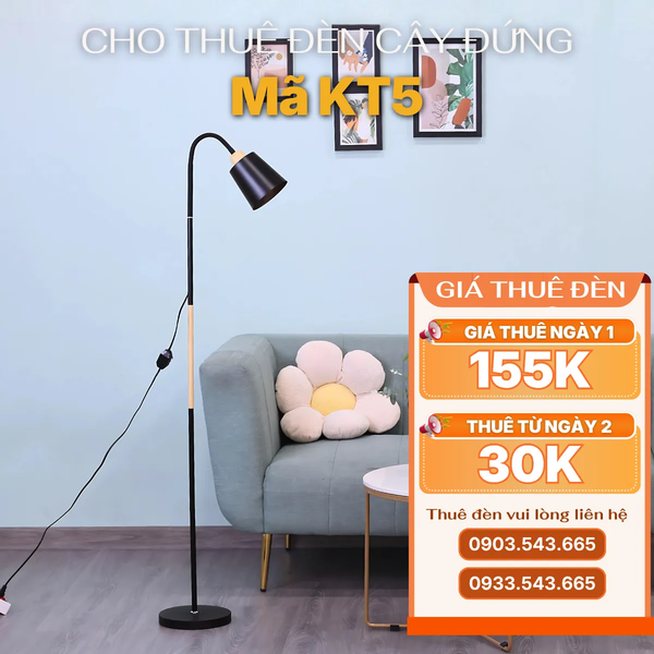 Cho Thuê Đèn Cây Đứng KT5 | Decor Không Gian | Điều Chỉnh Ánh Sáng
