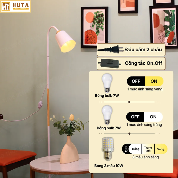 Cho Thuê Đèn Cây Đứng KT5 | Decor Không Gian | Điều Chỉnh Ánh Sáng