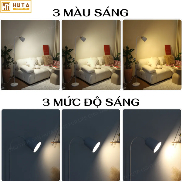 Cho Thuê Đèn Cây Đứng KT5 | Decor Không Gian | Điều Chỉnh Ánh Sáng