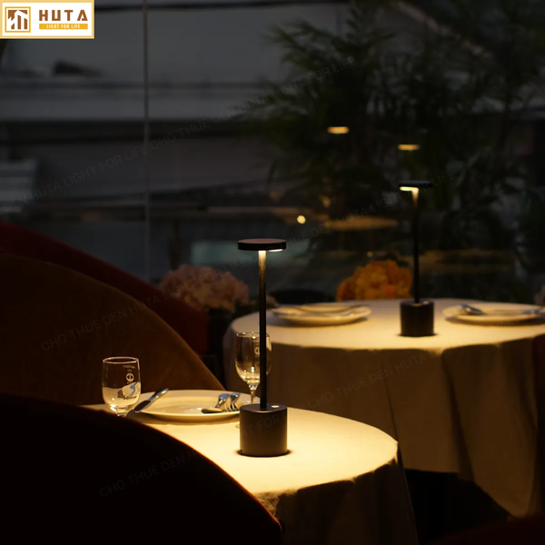Cho Thuê Đèn Bàn Cảm Ứng Trang Trí Bàn Tiệc Mã AL1 | Điều Chỉnh Độ Sáng | Decor Sự Kiện