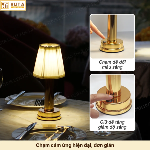 Cho Thuê Đèn Trang Trí Bàn Tiệc Mã RESBED1 | Chạm Cảm Ứng | Decor Sự Kiện