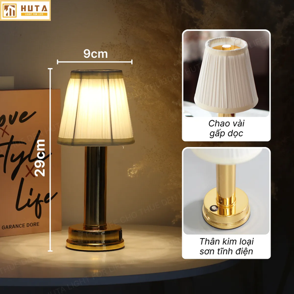 Cho Thuê Đèn Trang Trí Bàn Tiệc Mã RESBED1 | Chạm Cảm Ứng | Decor Sự Kiện