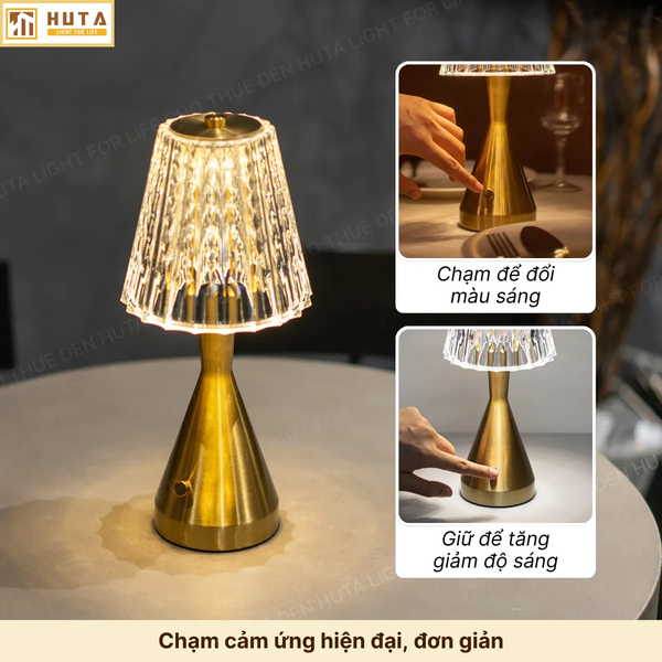 Cho Thuê Đèn Trang Trí Bàn Tiệc Mã RESBED2 | Decor Sự Kiện | Ba Màu Ánh Sáng