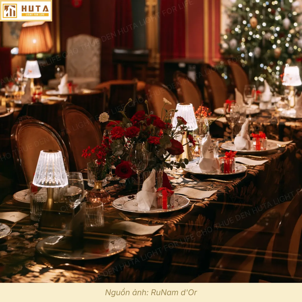 Cho Thuê Đèn Trang Trí Bàn Tiệc Mã RESBED2 | Decor Sự Kiện | Ba Màu Ánh Sáng