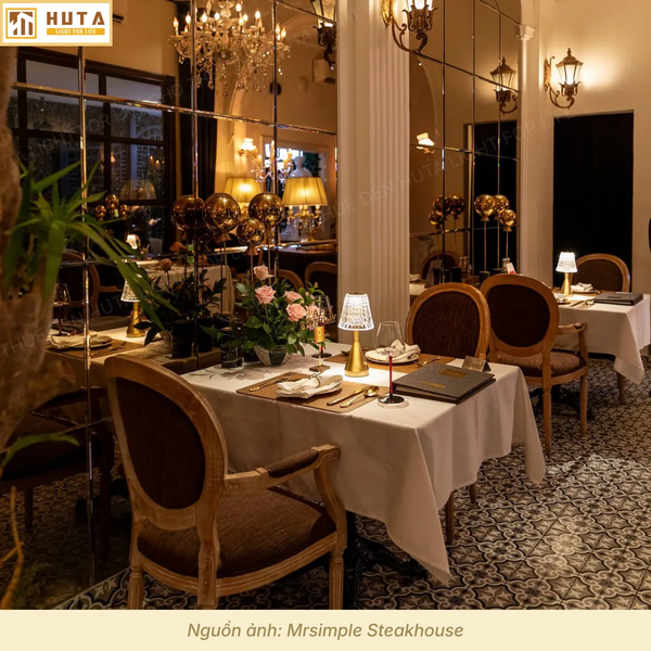 Cho Thuê Đèn Trang Trí Bàn Tiệc Mã RESBED2 | Decor Sự Kiện | Ba Màu Ánh Sáng