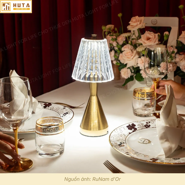 Cho Thuê Đèn Trang Trí Bàn Tiệc Mã RESBED2 | Decor Sự Kiện | Ba Màu Ánh Sáng