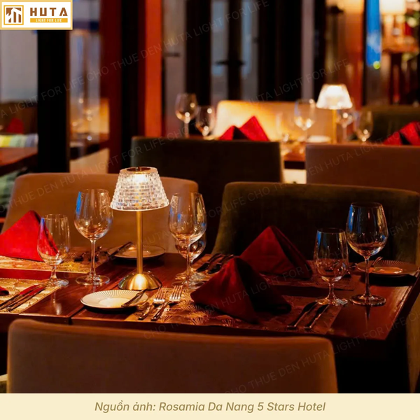 Cho Thuê Đèn Trang Trí Bàn Tiệc Mã RESBED3 | Chạm Cảm Ứng | Điều Chỉnh Độ Sáng