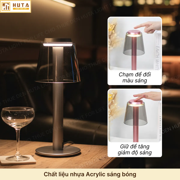 Cho Thuê Đèn Bàn Trang Trí Mã RESBED4 | Điều Chỉnh Độ Sáng | Decor Sự Kiện