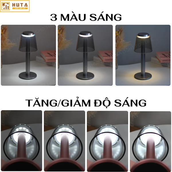 Cho Thuê Đèn Bàn Trang Trí Mã RESBED4 | Điều Chỉnh Độ Sáng | Decor Sự Kiện
