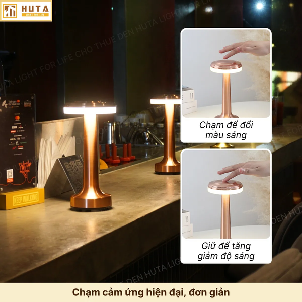 Cho Thuê Đèn Bàn Cảm Ứng Mã RESDIA1 | Decor Sự Kiện | Điều Chỉnh Độ Sáng