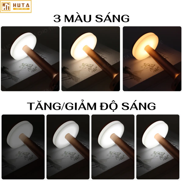 Cho Thuê Đèn Bàn Cảm Ứng Mã RESDIA1 | Decor Sự Kiện | Điều Chỉnh Độ Sáng