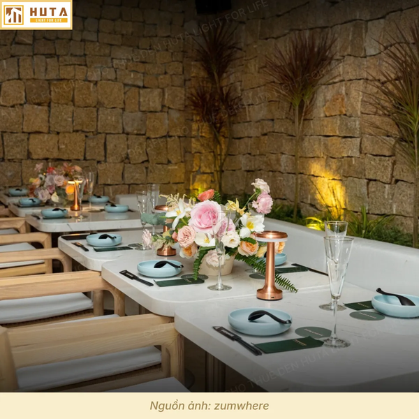 Cho Thuê Đèn Bàn Cảm Ứng Mã RESDIA1 | Decor Sự Kiện | Điều Chỉnh Độ Sáng