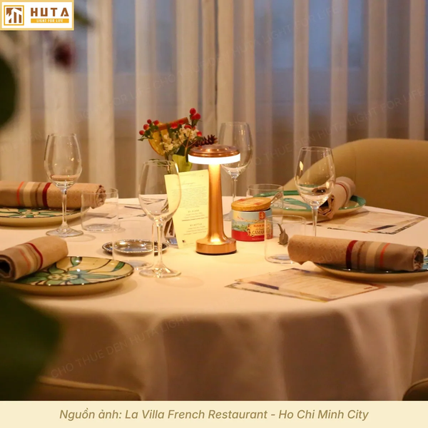 Cho Thuê Đèn Bàn Cảm Ứng Mã RESDIA1 | Decor Sự Kiện | Điều Chỉnh Độ Sáng