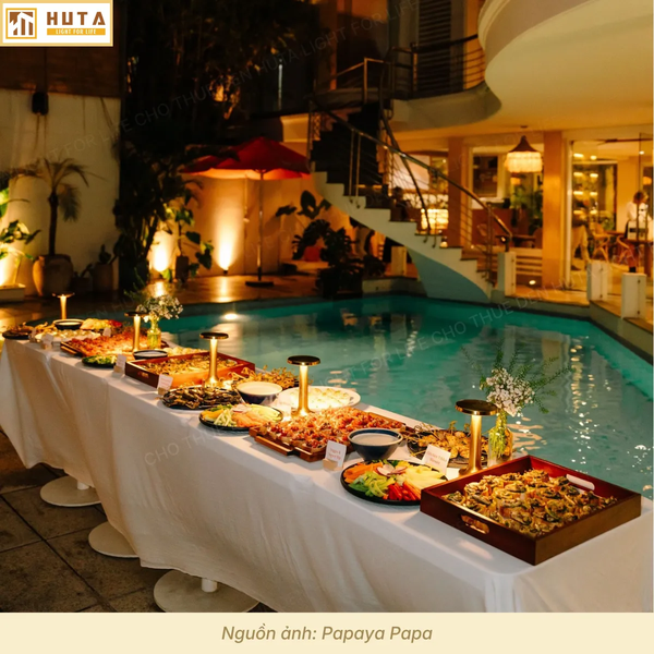 Cho Thuê Đèn Bàn Trang Trí Mã RESDIA2 | Decor Sự Kiện | Chạm Cảm Ứng