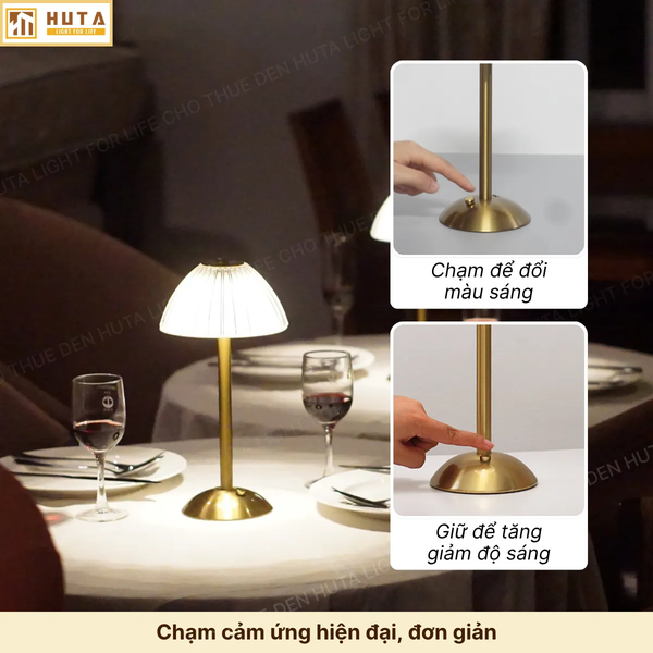 Cho Thuê Đèn Bàn Cảm Ứng Mã RESDUNON | Decor Sự Kiện | Điều Chỉnh Ánh Sáng
