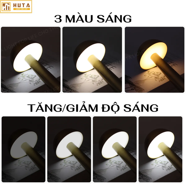 Cho Thuê Đèn Led Để Bàn Mã RESNON | Chạm Cảm Ứng | ĐIều Chỉnh Độ Sáng