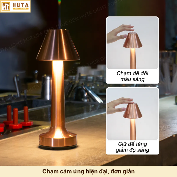 Cho Thuê Đèn Led Để Bàn Mã RESNONCUT | Chạm Cảm Ứng | Đèn Bàn Pin Sạc