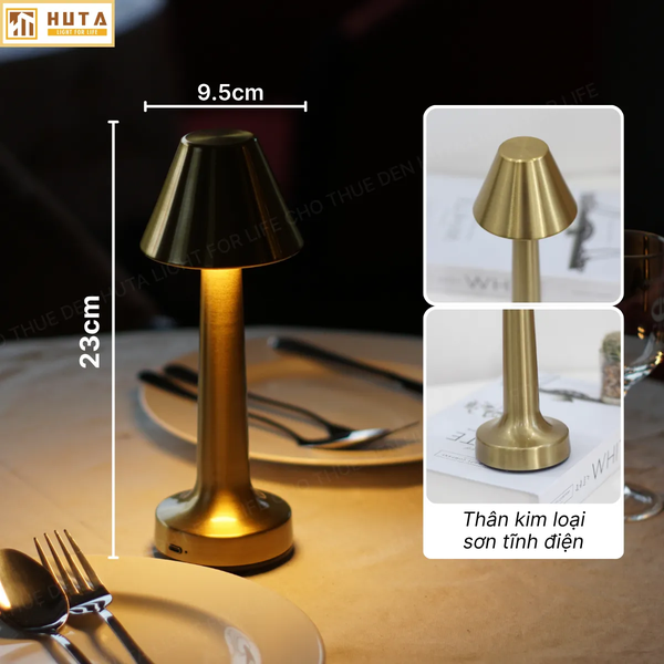 Cho Thuê Đèn Led Để Bàn Mã RESNONCUT | Chạm Cảm Ứng | Đèn Bàn Pin Sạc