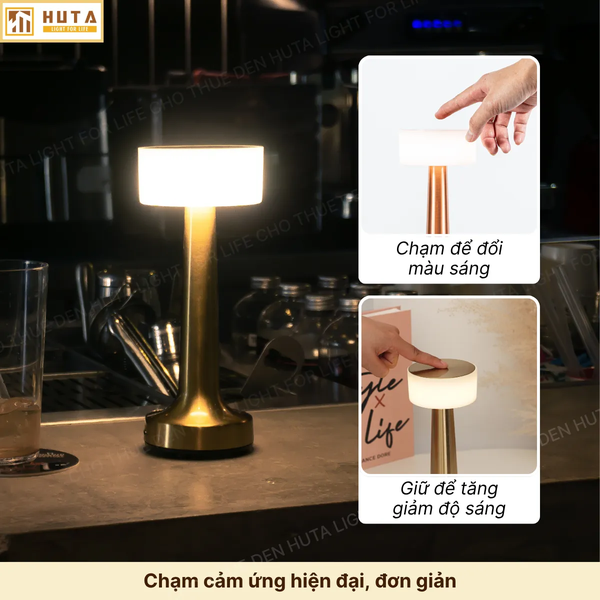 Cho Thuê Đèn Led Để Bàn Mã RESTA | Chạm Cảm Ứng | Điều Chỉnh Độ Sáng