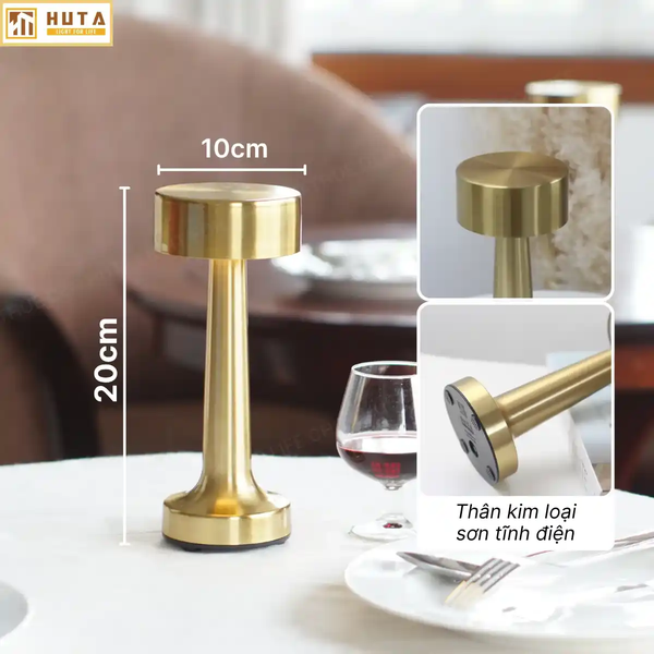 Cho Thuê Đèn Bàn Cảm Ứng Mã RESTRU | Điều Chỉnh Độ Sáng | Ba Màu Ánh Sáng