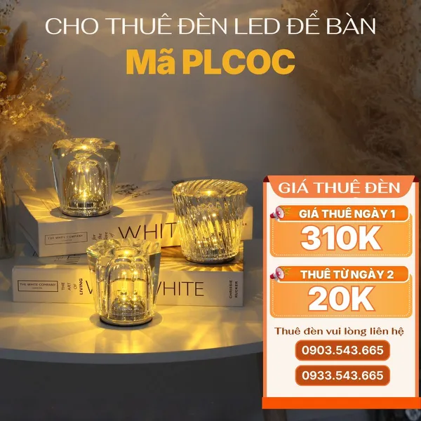 Cho Thuê Đèn Bàn Trang Trí Tiệc Mã PLCOC
