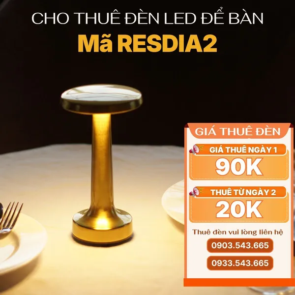 Cho Thuê Đèn Trang Trí Bàn Tiệc Sự Kiện Mã RESDIA2