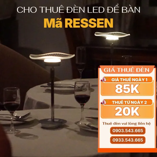 Cho Thuê Đèn Bàn Cảm Ứng Mã RESSEN