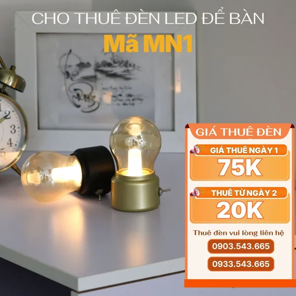 Cho Thuê Đèn Bàn Cảm Ứng Trang Trí Bàn Tiệc Mã MN1
