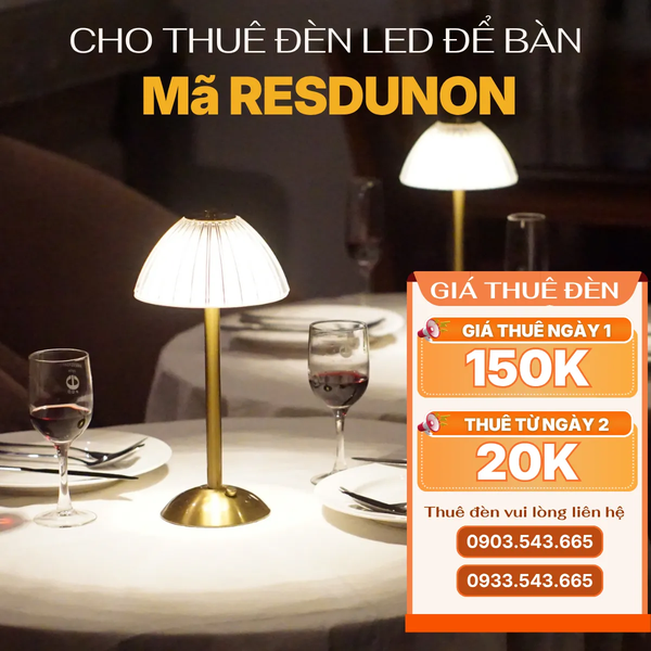 Cho Thuê Đèn Bàn Cảm Ứng Mã RESDUNON | Decor Sự Kiện | Điều Chỉnh Ánh Sáng