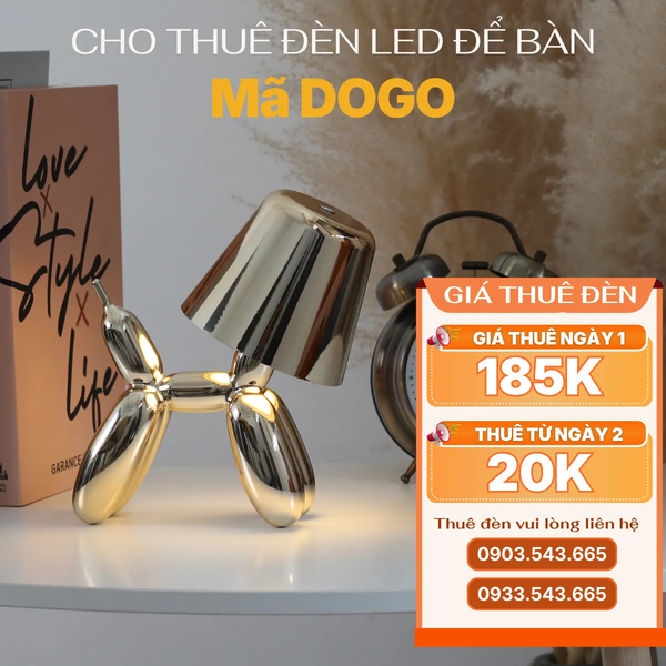 Cho Thuê Đèn Led Để Bàn Mã DOGO | Chạm Cảm Ứng | Điều Chỉnh Độ Sáng