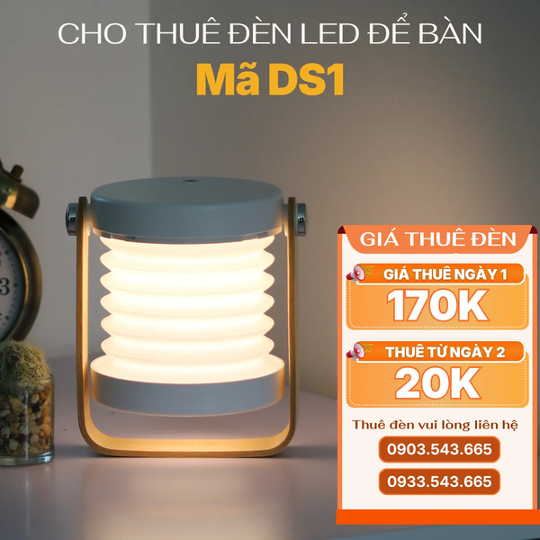 Cho Thuê Đèn Led Để Bàn Mã DS1 | Chạm Cảm Ứng | Decor Sự Kiện