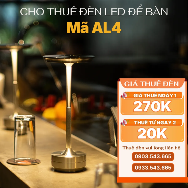 Cho Thuê Đèn Led Để Bàn Mã AL4 | Chạm Cảm Ứng | Điều Chỉnh Độ Sáng