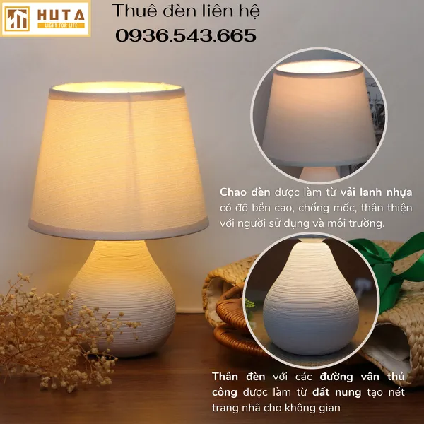 Cho Thuê Đèn Ngủ Thân Gốm Sứ Mã S1