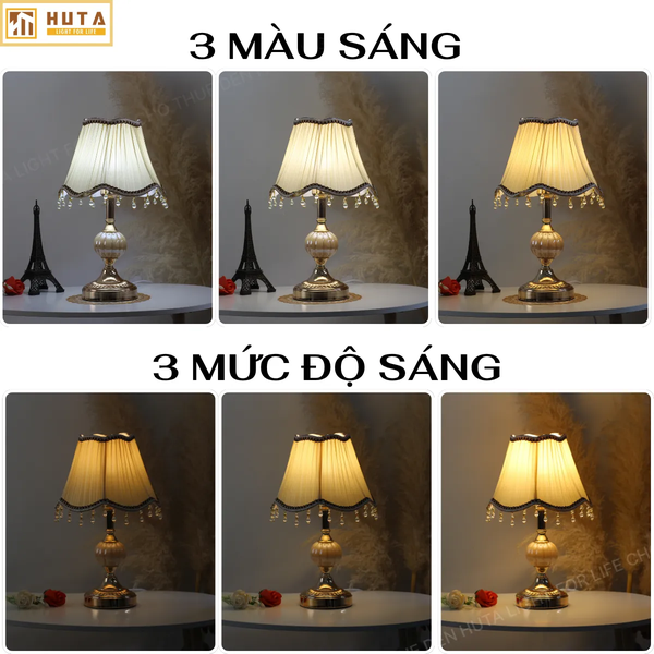 Cho Thuê Đèn Ngủ Thân Kim Loại Mã CD1 | Điều Chỉnh Độ Sáng | Decor Không Gian