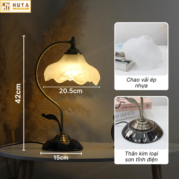 Cho Thuê Đèn Ngủ Thân Kim Loại Mã CD2 | Decor Không Gian | Quay Phim, Chụp Ảnh