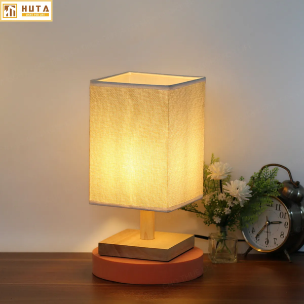 Cho Thuê Đèn Ngủ Thân Gỗ Mã G3 | Thiết Kế Vintage | Decor Không Gian