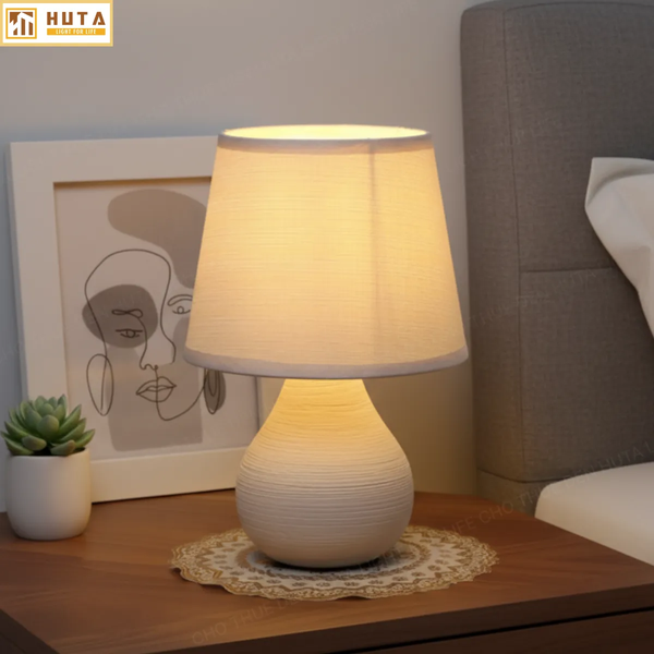 Cho Thuê Đèn Ngủ Thân Gốm Sứ Mã S1 | Decor Sự Kiện | Điều Chỉnh Ánh Sáng