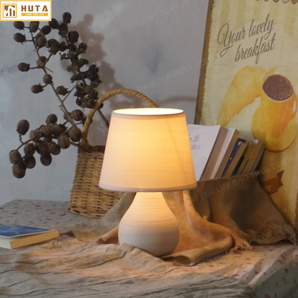 Cho Thuê Đèn Ngủ Thân Gốm Sứ Mã S1 | Decor Sự Kiện | Điều Chỉnh Ánh Sáng
