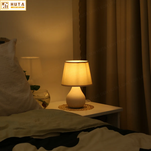 Cho Thuê Đèn Ngủ Thân Gốm Sứ Mã S1 | Decor Sự Kiện | Điều Chỉnh Ánh Sáng