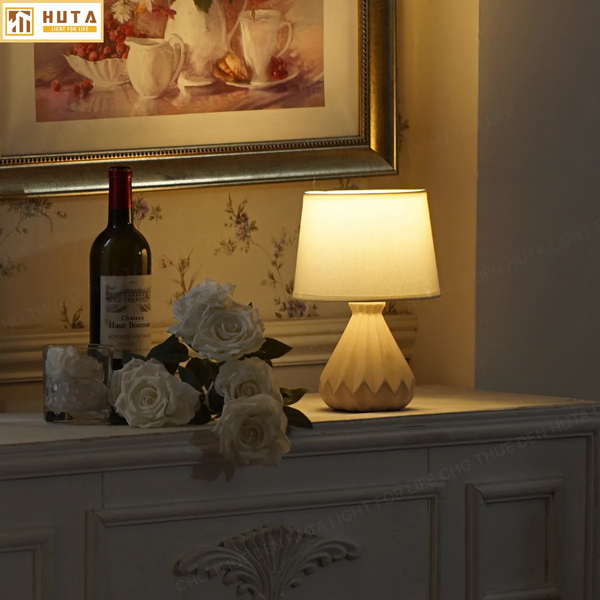 Cho Thuê Đèn Ngủ Thân Gốm Sứ Mã S13 |  Trang Trí Sự Kiện | Ba Màu Ánh Sáng