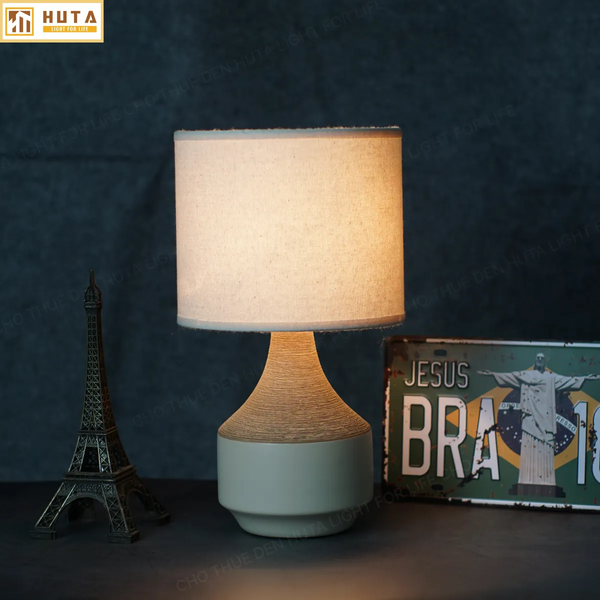 Cho Thuê Đèn Ngủ Thân Gốm Sứ Mã S14 | Decor Sự Kiện | Ba Màu Ánh Sáng