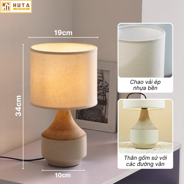 Cho Thuê Đèn Ngủ Thân Gốm Sứ Mã S14 | Decor Sự Kiện | Ba Màu Ánh Sáng