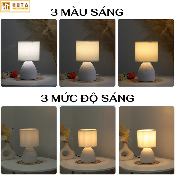 Cho Thuê Đèn Ngủ Thân Gốm Sứ Mã S2 | Decor Sự Kiện | Điều Chỉnh Ánh Sáng