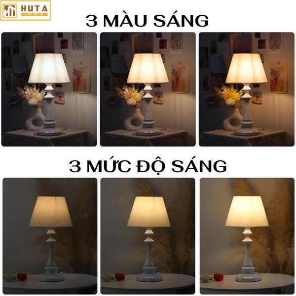 Cho Thuê Đèn Ngủ Thân Kim Loại Mã T2 | Decor Không Gian | Điều Chỉnh Ánh Sáng