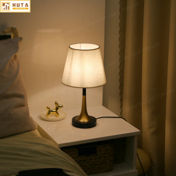 Cho Thuê Đèn Ngủ Thân Kim Loại Mã T5 | Decor Không Gian | Ba Màu Ánh Sáng