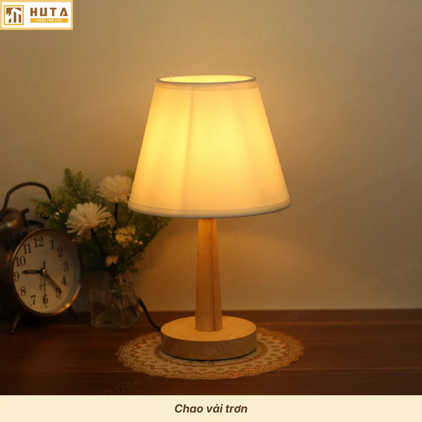 Cho Thuê Đèn Ngủ Thân Gỗ Mã G2 | Decor Không Gian | Thiết Kế Tối Giản