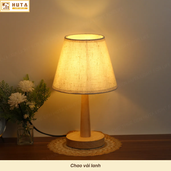 Cho Thuê Đèn Ngủ Thân Gỗ Mã G2 | Decor Không Gian | Thiết Kế Tối Giản